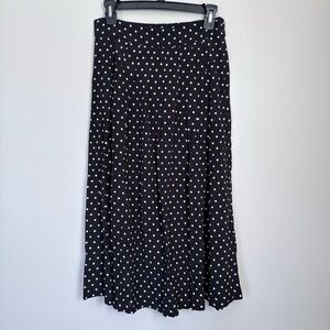 Sezane Black and White Polka Dot Skirt Size Small